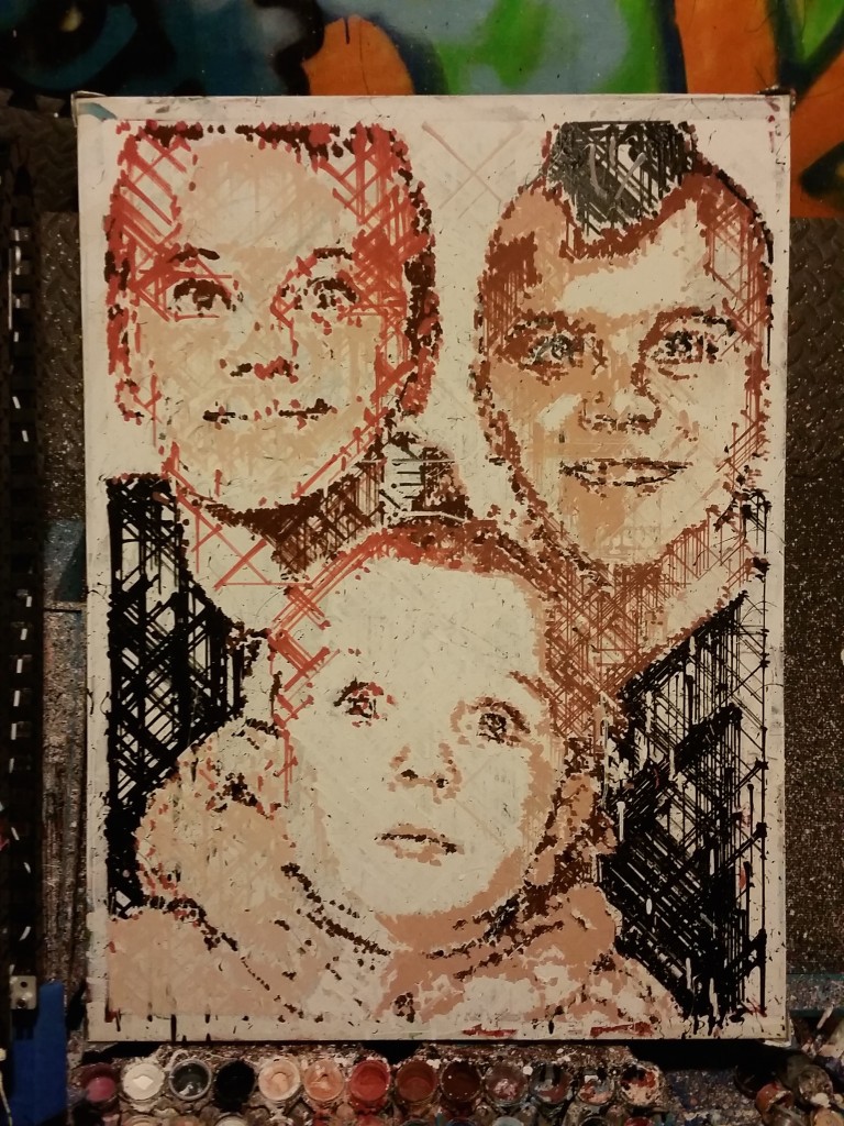 Three Children in Photobooth