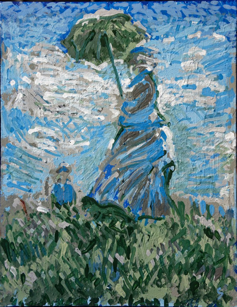 Woman With A Parasol Study Reproduction - Deep Learning Training - Monet – Woman With A Parasol Study