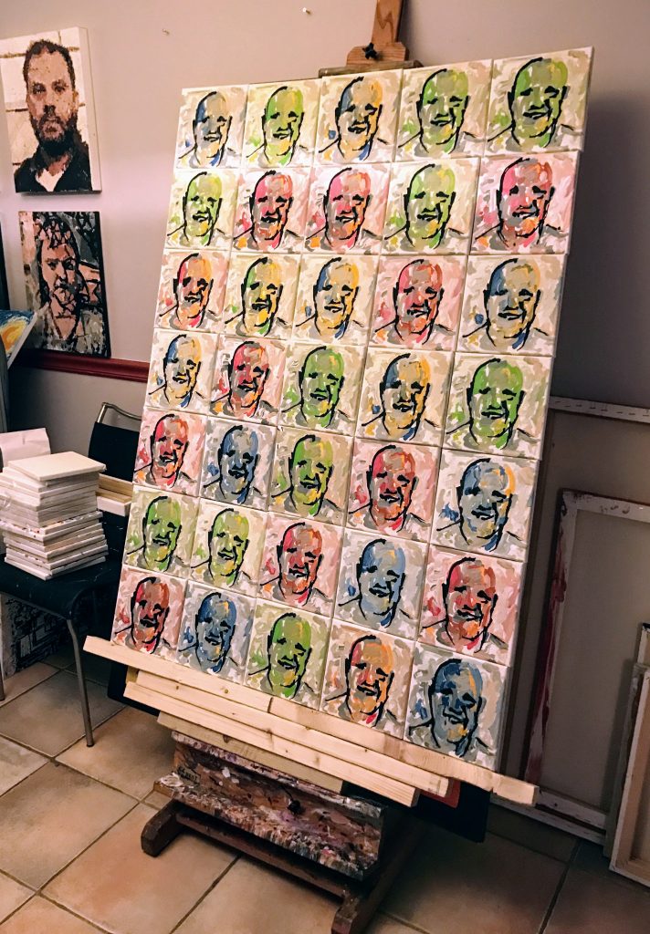 Robot Portrait Series (Deep Learning Abstract Portraiture) – Robot Portrait Series (Mass Produced Fine Art)