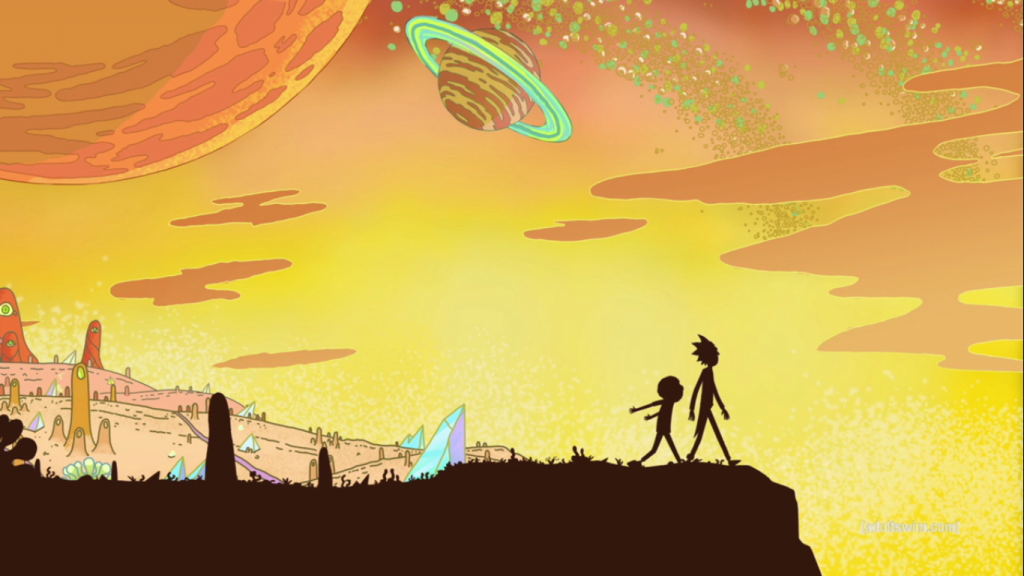 Rick And Morty Space Scene Reference Image Robotart