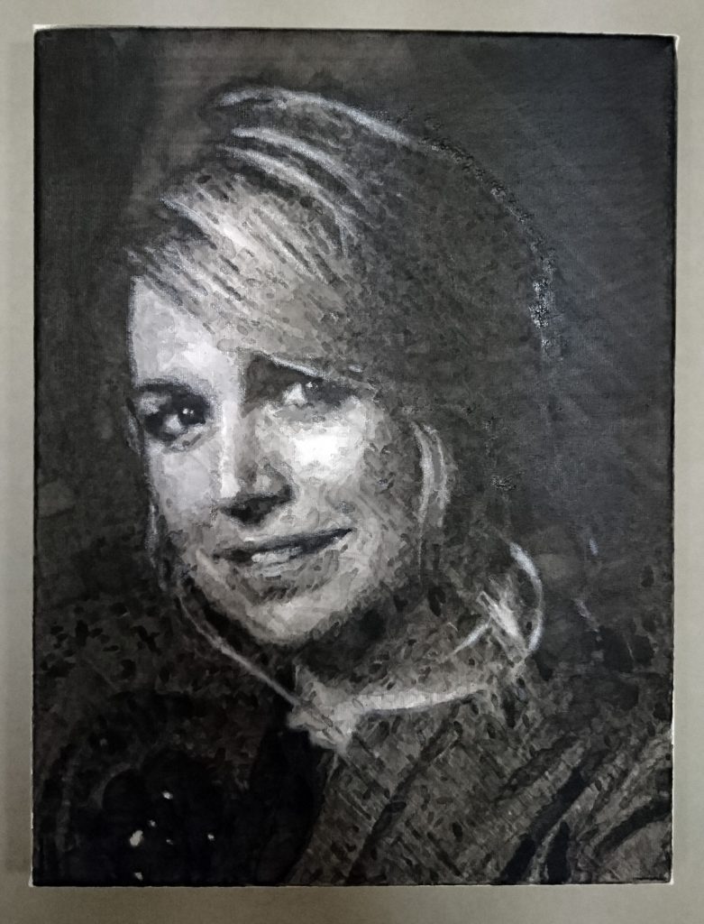 Queen Maxima Portrait – unvarnished painting