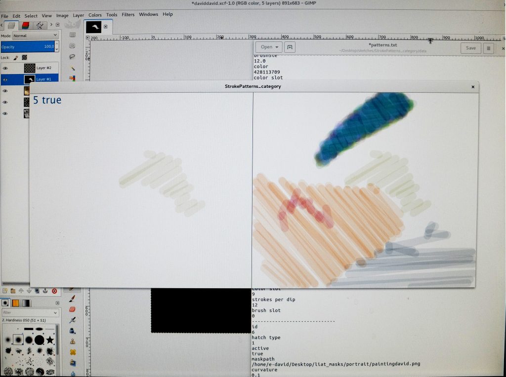 e-David Selfportrait – High Level Interface