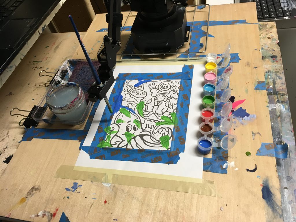 Robot Paint-by-Numbers – In progress