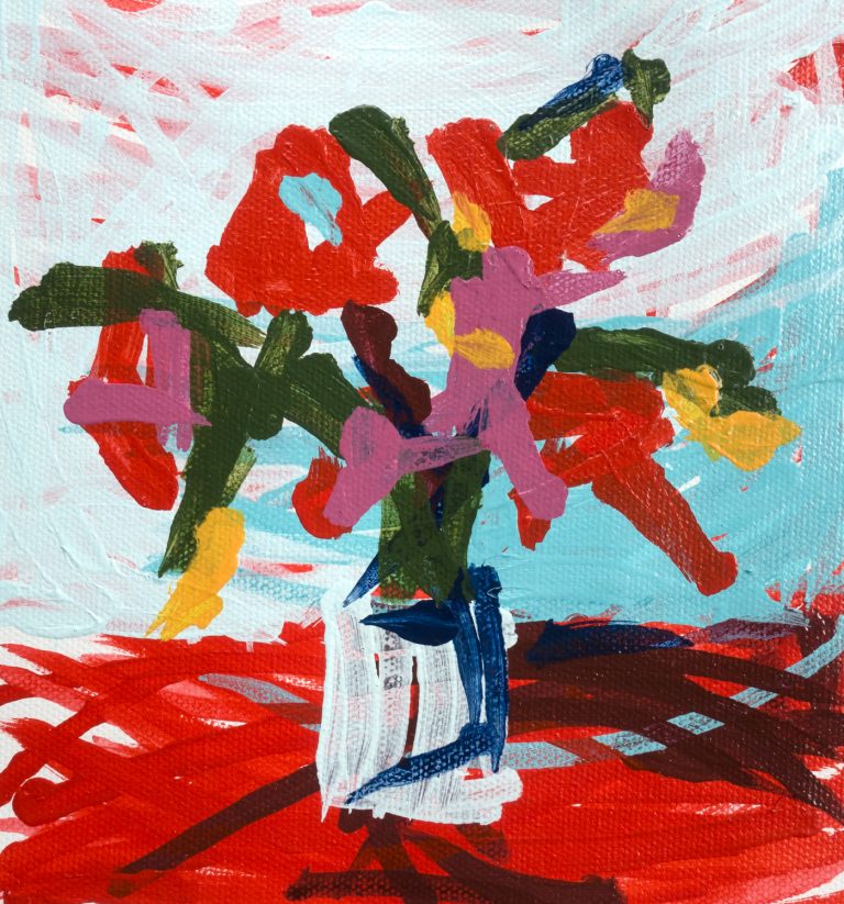 Red Flowers (Floral no. 1) by Joanne Hastie
