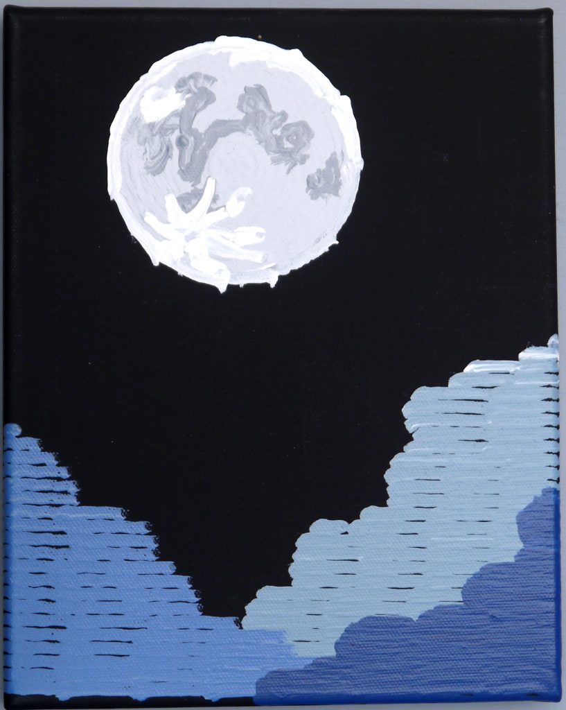 Moonrise over clouds – Moonrise over clouds
