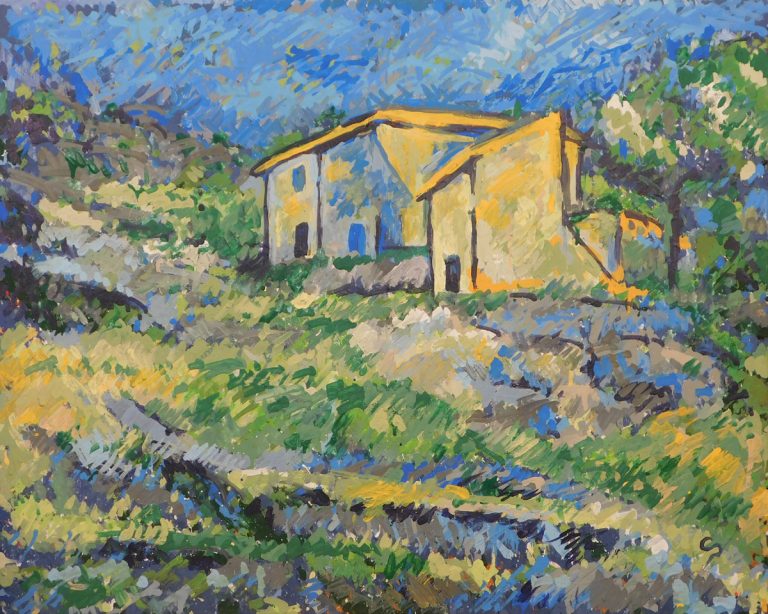 Cezanne’s Houses at L’Estaque by CloudPainter